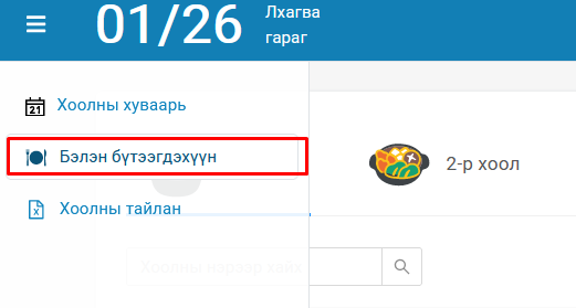 1. Хоол зүйчийн үйл ажиллагаа
